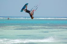 Para-surfing at Waterlovers, Diani Beach, Kenya