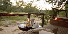 Enjoy a delicious cup of coffee while overlooking the beautiful setting at Dulini Lodge, Sabi Sands Game Reserve, South Africa