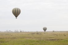 Hot air balloon rides at Dunia Camp, Serengeti National Park, Tanzania