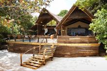 Exterior of cabins at Fundu Lagoon, Pemba Island, Tanzania