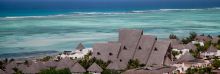 Tantalizing turquoise waters surrounding the resort at Essque Zalu Zanzibar, Zanzibar, Tanzania