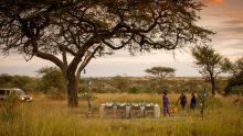 Experience gourmet cuisine amid the Serengeti plains at The Four Seasons Safari Lodge, Serengeti National Park, Tanzania