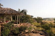 Gazebo with stunning vistas at Lamai Serengeti, Serengeti National Park, Tanzania