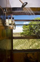 Grootberg Lodge Shower and Landscape