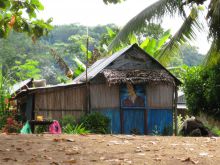 The local village at Sakatia Lodge, Nosy Be, Madagascar (Mango Staff photo)