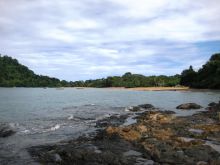 Looking back at the lodge from a nearby beach at Sakatia Lodge, Nosy Be, Madagascar (Mango Staff photo)