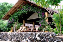 Sun loungers at Sakatia Lodge, Nosy Be, Madagascar (Mango Staff photo)