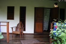 The exterior of the cabins at Sakatia Lodge, Nosy Be, Madagascar (Mango Staff photo)