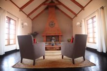 The relaxing lounge at Bashay Rift Lodge, Karatu, Tanzania