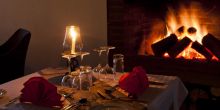 Romantic fireside dining at Kitela Lodge and African Spa, Karatu, Tanzania