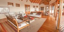 Lounge at Tau Pan Camp, Central Kalahari Game Reserve, Botswana