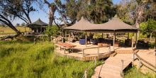 Outdoor Area, Little Vumbura, Okavango Delta, Botswana © Dana Allen