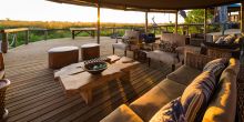 Lounge, Little Vumbura, Okavango Delta, Botswana © Dana Allen