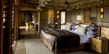 Bedroom with sitting room at Little Mombo, Moremi Camp Reserve, Botswana (Dana Allen)