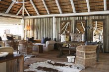 The main lounge area at Londolozi Founders Camp, Sabi Sands Game Reserve, South Africa