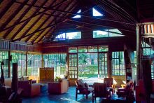 Lobby at Arumeru River Lodge, Arusha, Tanzania