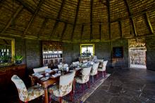 Lounge at Kleins Camp, Serengeti National Park, Tanzania Â© AndBeyond