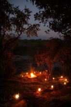 A campfire to relax by in the evening at Naibor Camp, Masai Mara National Reserve, Kenya