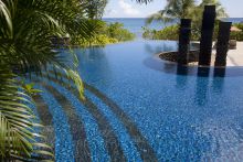 Swimming pool at Maia Luxury Resort and Spa, Mahe, Seychelles