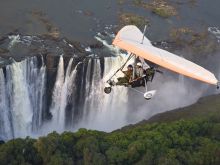 Microlight over Victoria Falls- Toka Leya Club, Livingstone, Zambia Â© Dana Allen