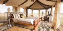 Namiri Plains Camp - Guest tent interior