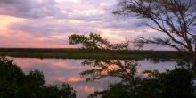 Sunset at Nile Safari Lodge, Murchison National Park, Uganda (Mango Staff photo)