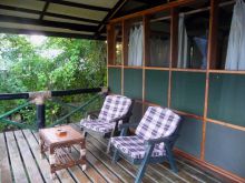 Private deck at Nile Safari Lodge, Murchison National Park, Uganda (Mango Staff photo)