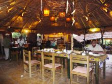 Dining area at Nile Safari Lodge, Murchison National Park, Uganda (Mango Staff photo)