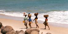 Local life on the Morondava Beach at Palissandre Cote Ouest, Morondava, Madagascar