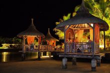 Private romantic dining at Paradise Cove Hotel and Spa, Anse la Raie, Mauritius