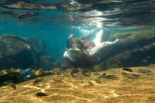 Snorkeling at Pumulani, Lake Malawi, Malawi