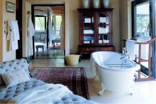 Bathroom from a different angle at Royal Malewane, Kruger National Park, South Africa