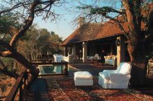 The private deck and plunge pool in the suites at Royal Malewane, Kruger National Park, South Africa