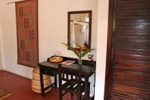 Room desk at Boma Lodge, Entebbe, Uganda 