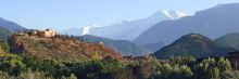 Scenic view at Kasbah Bab Ourika, Atlas Mountains, Morocco