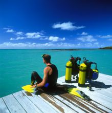 Scuba diving at Paradise Cove Hotel and Spa, Anse la Raie, Mauritius