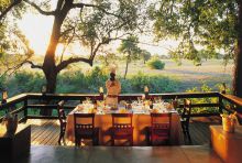 The lunch deck at Sabi Sabi Selati Camp, Sabi Sands Game Reserve, South Africa