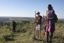 Nature walk at Serian Camp, Masai Mara National Reserve, Kenya