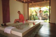 Spa treatment room at Paradise Cove Hotel and Spa, Anse la Raie, Mauritius