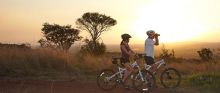 Experience the Grumeti Reserves up close and personal from bikes at Singita Serengeti House, Serengeti Grumeti Reserves, Tanzania