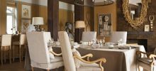 Dine among unique art pieces at Singita Serengeti House, Serengeti Grumeti Reserves, Tanzania