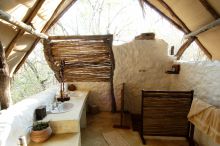 Standard bathrom- Sand Rivers Selous, Selous National Park, Tanzania Â© Nomad Tanzania