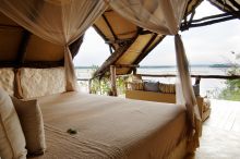 Standard bedroom- Sand Rivers Selous, Selous National Park, Tanzania Â© Nomad Tanzania