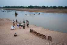 Sundowners at Kakuli Bush Camp, South Luangwa National Park, Zambia