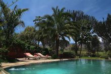 Swimming pool at Chui Lodge, Lake Naivasha, Kenya