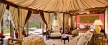 Suite interior at Kasbah Tamadot, Atlas Mountains, Morocco