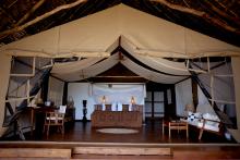 The bedroom tent at Fundu Lagoon, Pemba Island, Tanzania