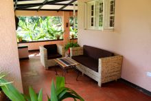 Veranda at Boma Lodge, Entebbe, Uganda 