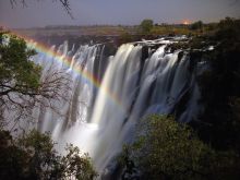 Victoria Falls at Sindabezi Island Lodge, Livingstone, Zambia