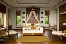 VIlla bedroom at Maia Luxury Resort and Spa, Mahe, Seychelles